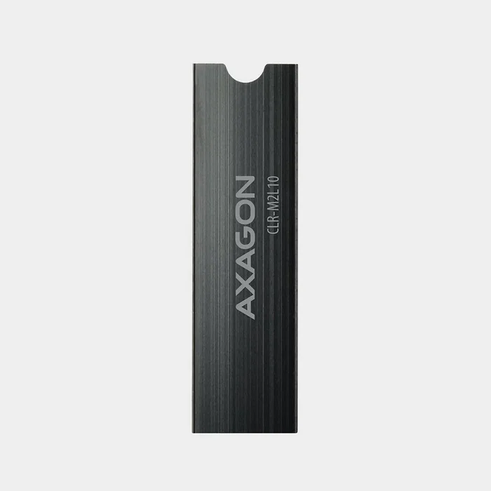 Axagon CLR-M2L10 Disipador de calor pasivo para M.2 SSD 2280, Negro