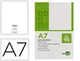 Liderpapel Bloc de notas A7 liso 80 hojas 60g/m2 perforado