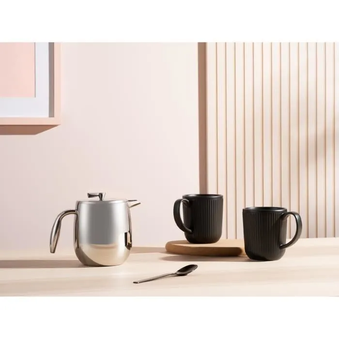 Bodum 0727015055688 Cafetera de Prensa Francesa Columbia, Doble Pared, 4 Tazas, 0.5 L, Acero Inoxidable Mate