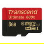Transcend Ultimate 8GB microSDHC UHS-I Clase 10 U1 Velocidad 90 MB/s