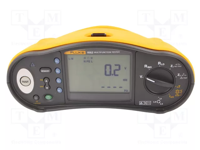 FLUKE FLK-1662-SCH Medidor de instalación eléctrica con pantalla LCD