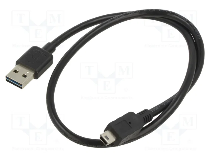 DeLOCK Cable USB 2.0 Tipo-A a Mini-B, 0,5 m, Negro DeLOCK Cable USB 2.0 Tipo-A a Mini-B, 0,5 m, Negro