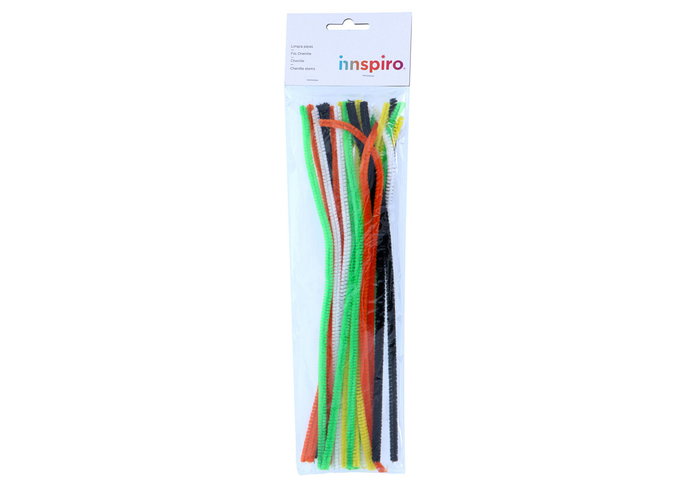 Innspiro Limpiapipas Chenilla Mix 6mm x 30cm 5 Colores 25u
