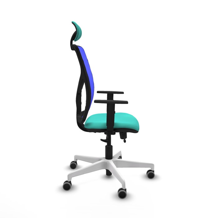 PIQUERAS Y CRESPO Silla de oficina Motilla con mecanismo Sincro/Traslack, Azul y Turquesa PIQUERAS Y CRESPO Silla de oficina Motilla con mecanismo Sincro/Traslack, Azul y Turquesa