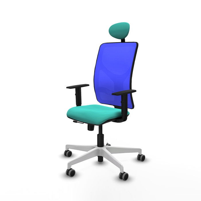 PIQUERAS Y CRESPO Silla de oficina Motilla con mecanismo Sincro/Traslack, Azul y Turquesa PIQUERAS Y CRESPO Silla de oficina Motilla con mecanismo Sincro/Traslack, Azul y Turquesa