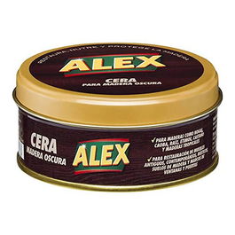 Alex Cera para Madera Oscura 250 g para Restauración de Muebles, Suelos, Puertas y Piedras Naturales