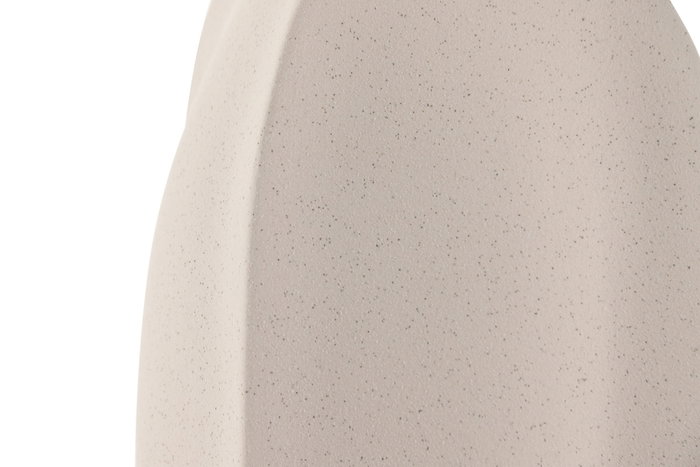 DKD Home Decor Jarrón de Gres Blanco Rugoso 15x15x29 cm