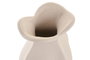 DKD Home Decor Jarrón de Gres Blanco Rugoso 15x15x29 cm