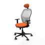PIQUERAS Y CRESPO Silla de oficina Jorquera Naranja y Blanco