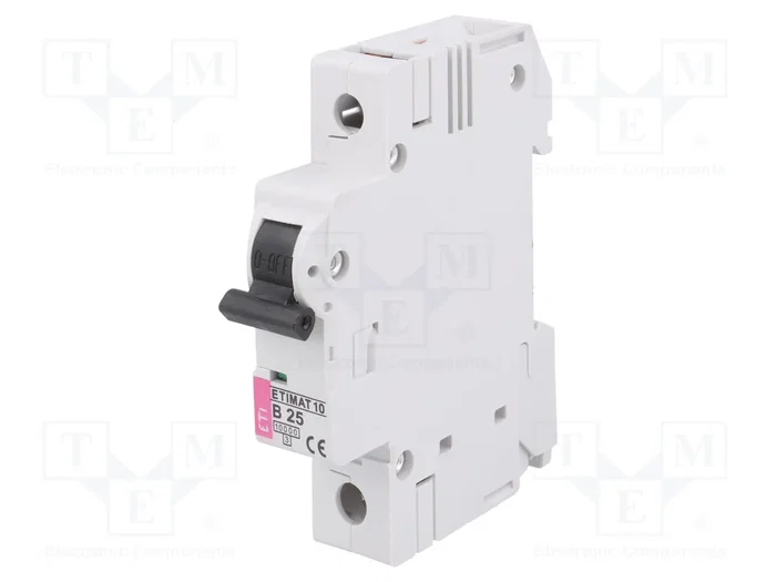 ETI POLAM Interruptor magnetotérmico ETIMAT 10 1P B25 25A 10kA ETI POLAM Interruptor magnetotérmico ETIMAT 10 1P B25 25A 10kA