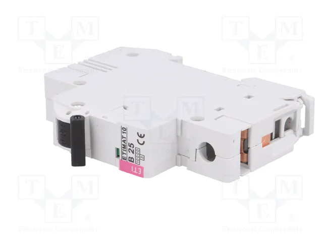 ETI POLAM Interruptor magnetotérmico ETIMAT 10 1P B25 25A 10kA ETI POLAM Interruptor magnetotérmico ETIMAT 10 1P B25 25A 10kA