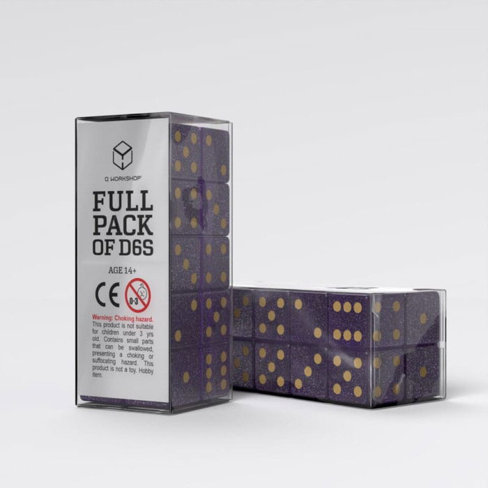 Q Workshop Pack de Dados Full Pack D6 Shimmering Purple (20) Q Workshop Pack de Dados Full Pack D6 Shimmering Purple (20)