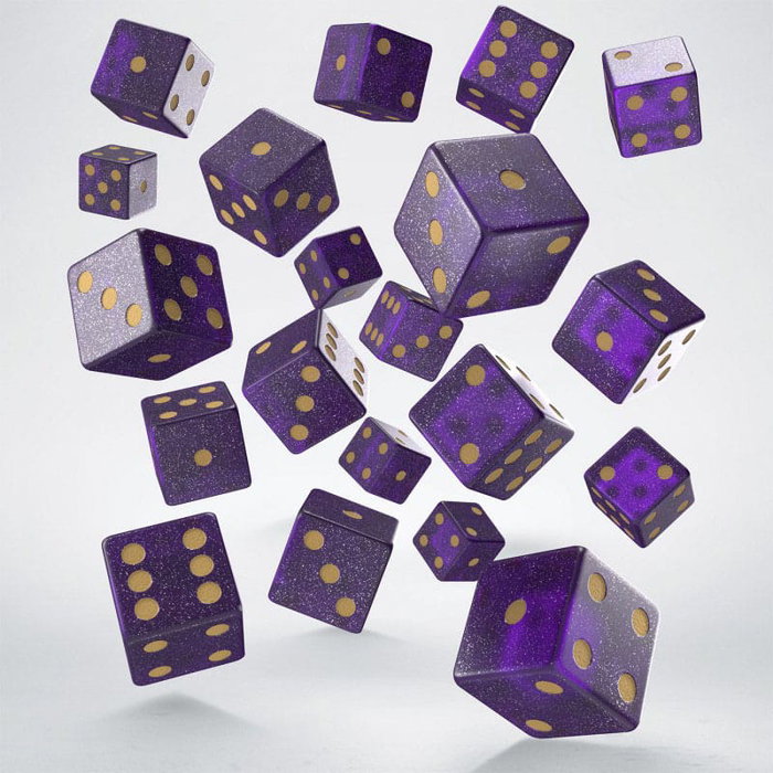 Q Workshop Pack de Dados Full Pack D6 Shimmering Purple (20) Q Workshop Pack de Dados Full Pack D6 Shimmering Purple (20)