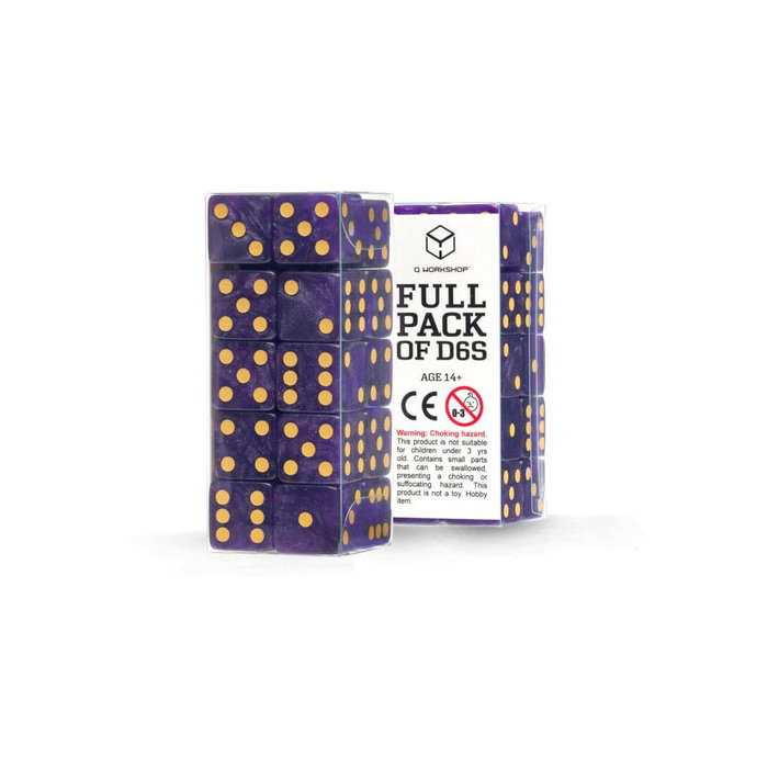 Q Workshop Pack de Dados Full Pack D6 Shimmering Purple (20) Q Workshop Pack de Dados Full Pack D6 Shimmering Purple (20)