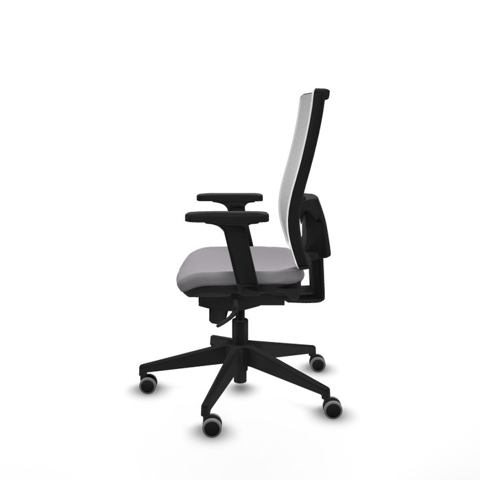 PIQUERAS Y CRESPO Silla de oficina Horna con mecanismo Sincro, Gris y Blanco