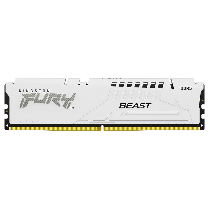 Kingston FURY Beast 16GB (1x16GB) DDR5 RAM 5200MHz CL40 DIMM Memoria PC XMP 3.0 Disipador Térmico Blanco Kingston FURY Beast 16GB (1x16GB) DDR5 RAM 5200MHz CL40 DIMM Memoria PC XMP 3.0 Disipador Térmico Blanco