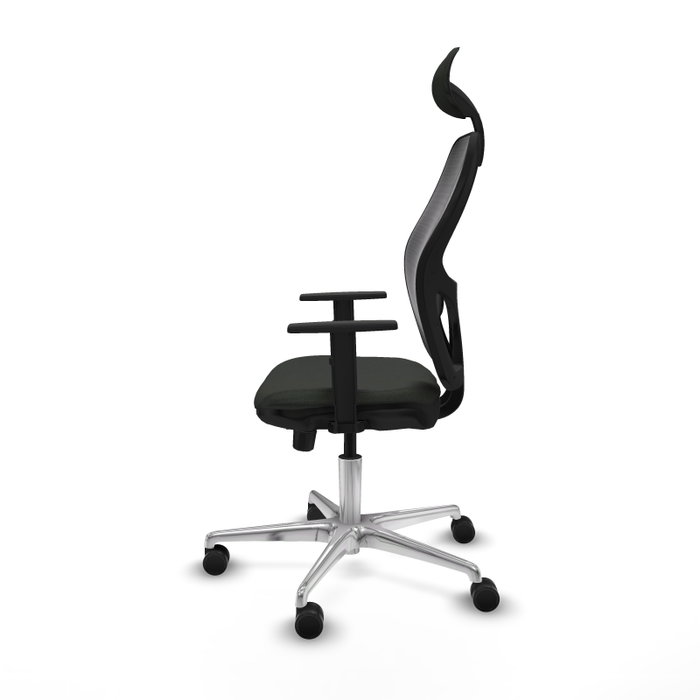 PIQUERAS Y CRESPO Silla de oficina Jorquera con mecanismo Sincro/Traslack Negro