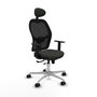 PIQUERAS Y CRESPO Silla de oficina Jorquera con mecanismo Sincro/Traslack Negro