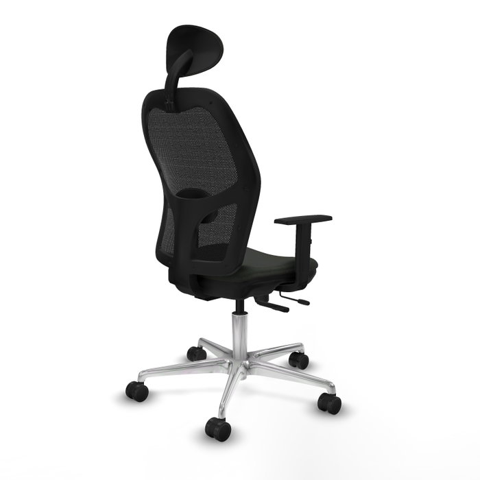 PIQUERAS Y CRESPO Silla de oficina Jorquera con mecanismo Sincro/Traslack Negro