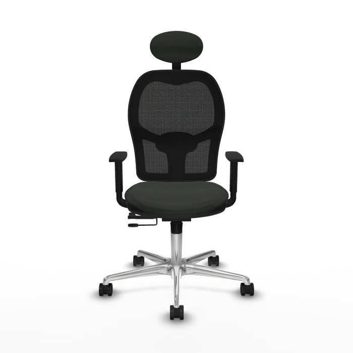 PIQUERAS Y CRESPO Silla de oficina Jorquera con mecanismo Sincro/Traslack Negro
