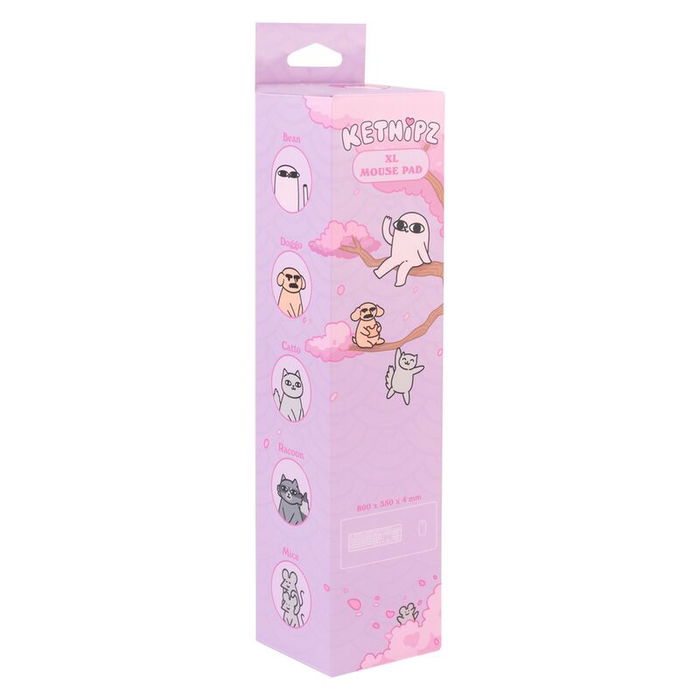 ERIK Alfombrilla Gaming Ketnipz Tapete 80x35cm, Superficie Textil Impermeable de Alta Densidad, Base Antideslizante, Bordes Reforzados, Para Teclado y Ratón