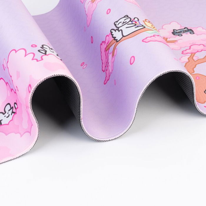 ERIK Alfombrilla Gaming Ketnipz Tapete 80x35cm, Superficie Textil Impermeable de Alta Densidad, Base Antideslizante, Bordes Reforzados, Para Teclado y Ratón