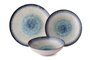 Hermia GBSATN24KY4R25015 Vajilla de Porcelana de 24 Piezas Apta para Lavavajillas y Microondas Elegante y Duradera para Uso Diario y Ocasiones Especiales