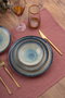 Hermia GBSATN24KY4R25015 Vajilla de Porcelana de 24 Piezas Apta para Lavavajillas y Microondas Elegante y Duradera para Uso Diario y Ocasiones Especiales