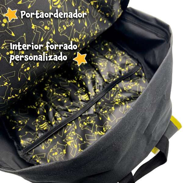 Toybags Mochila Americana Adaptable con carro Pokemon Pikachu