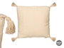GIFTDECOR Cojín Decorativo Ever Estampado Rayas Beige Set de 8