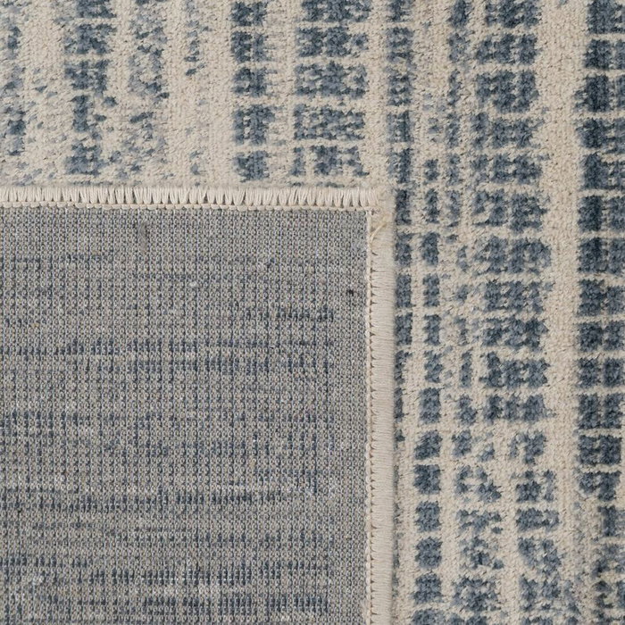 Ixia Alfombra Beige-Azul de Viscosa 160 x 230 cm