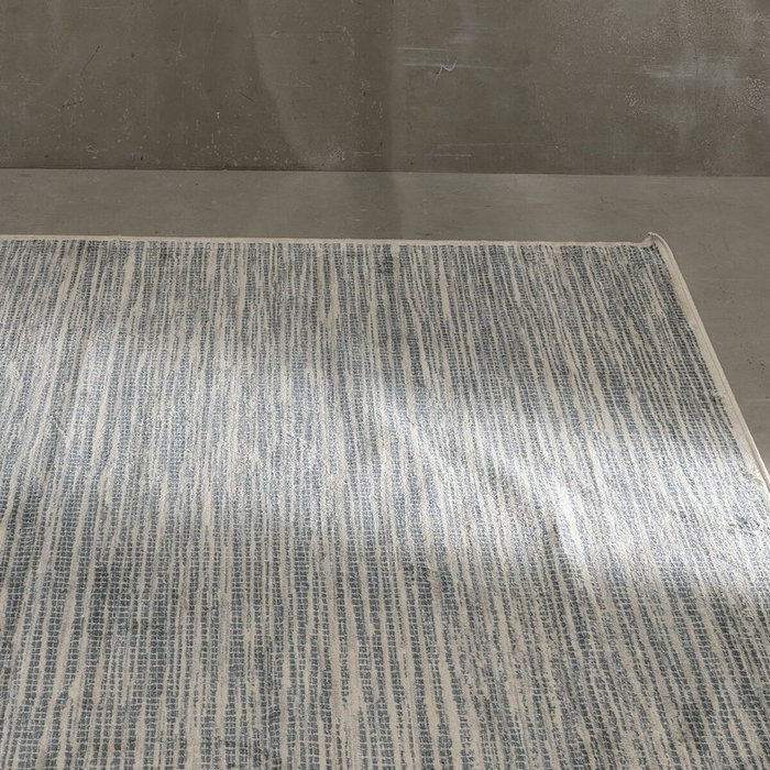 Ixia Alfombra Beige-Azul de Viscosa 160 x 230 cm
