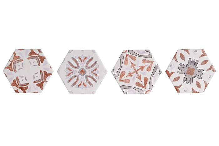 DKD Home Decor Salvamanteles de Dolomite Azulejos 20x20x0,7 cm Surtido de 4 DKD Home Decor Salvamanteles de Dolomite Azulejos 20x20x0,7 cm Surtido de 4