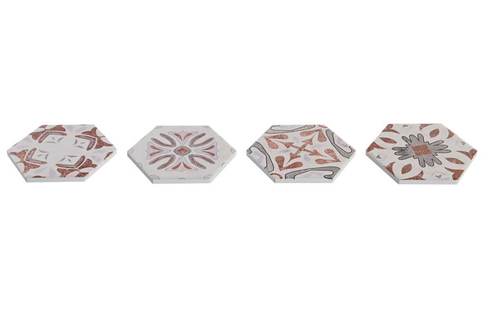 DKD Home Decor Salvamanteles de Dolomite Azulejos 20x20x0,7 cm Surtido de 4 DKD Home Decor Salvamanteles de Dolomite Azulejos 20x20x0,7 cm Surtido de 4