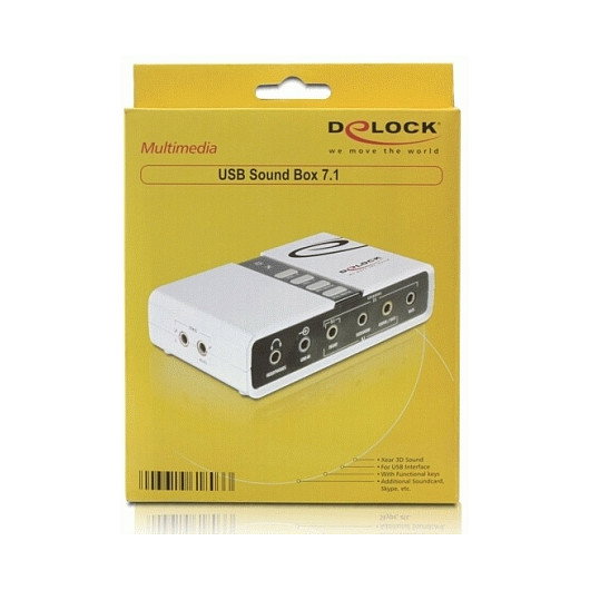 DeLOCK USB Sound Box 7.1 con TOSLINK DeLOCK USB Sound Box 7.1 con TOSLINK