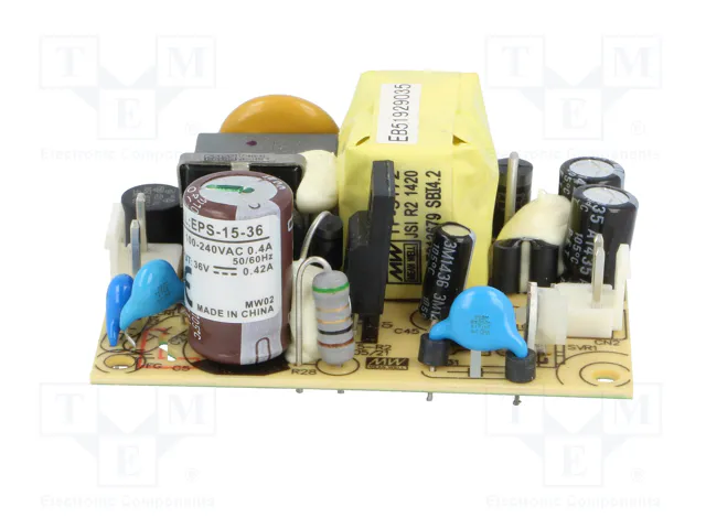MEAN WELL EPS-15-36 Fuente de alimentación de 15,12W, 36V DC