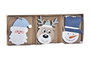 DKD Home Decor Set de 3 Decoraciones Colgantes Multicolor MDF