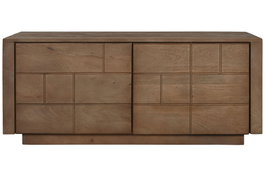 DKD Home Decor Mueble TV Mango Natural 110 x 50 x 46 cm