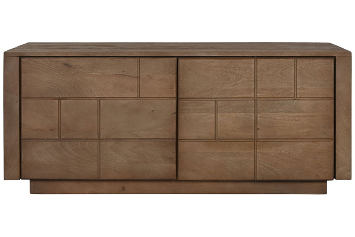 DKD Home Decor Mueble TV Mango Natural 110 x 50 x 46 cm DKD Home Decor Mueble TV Mango Natural 110 x 50 x 46 cm