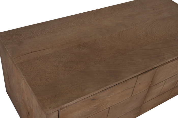 DKD Home Decor Mueble TV Mango Natural 110 x 50 x 46 cm DKD Home Decor Mueble TV Mango Natural 110 x 50 x 46 cm