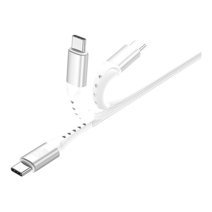 4smarts 541452 Cable USB-C a USB-C PrimeCord, Carga Rápida 60W, 1.5m, Blanco 4smarts 541452 Cable USB-C a USB-C PrimeCord, Carga Rápida 60W, 1.5m, Blanco