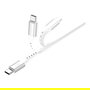 4smarts 541452 Cable USB-C a USB-C PrimeCord, Carga Rápida 60W, 1.5m, Blanco