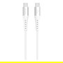 4smarts 541452 Cable USB-C a USB-C PrimeCord, Carga Rápida 60W, 1.5m, Blanco