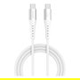 4smarts 541452 Cable USB-C a USB-C PrimeCord, Carga Rápida 60W, 1.5m, Blanco