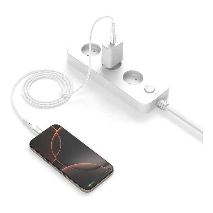4smarts 541452 Cable USB-C a USB-C PrimeCord, Carga Rápida 60W, 1.5m, Blanco 4smarts 541452 Cable USB-C a USB-C PrimeCord, Carga Rápida 60W, 1.5m, Blanco