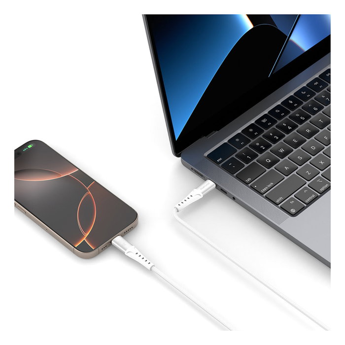 4smarts 541452 Cable USB-C a USB-C PrimeCord, Carga Rápida 60W, 1.5m, Blanco 4smarts 541452 Cable USB-C a USB-C PrimeCord, Carga Rápida 60W, 1.5m, Blanco