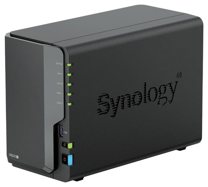 Synology DiskStation DS225+ 2 Bahías Negro