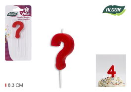 Algon Vela Roja Interrogante 8,3 cm (36 Unidades)