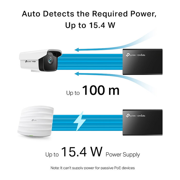 TP-Link TL-POE150S Inyector PoE Gigabit Ethernet 48 V Negro TP-Link TL-POE150S Inyector PoE Gigabit Ethernet 48 V Negro