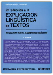 EDINUMEN, Introducción a la explicación lingüística de textos - EDINUMEN